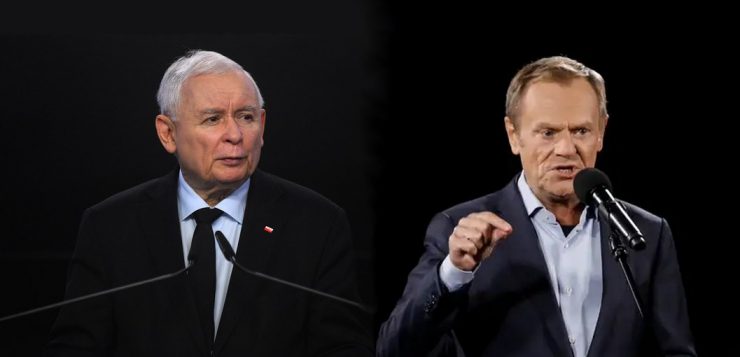 Stand-uperzy Jarosław Kaczyński i Donald Tusk